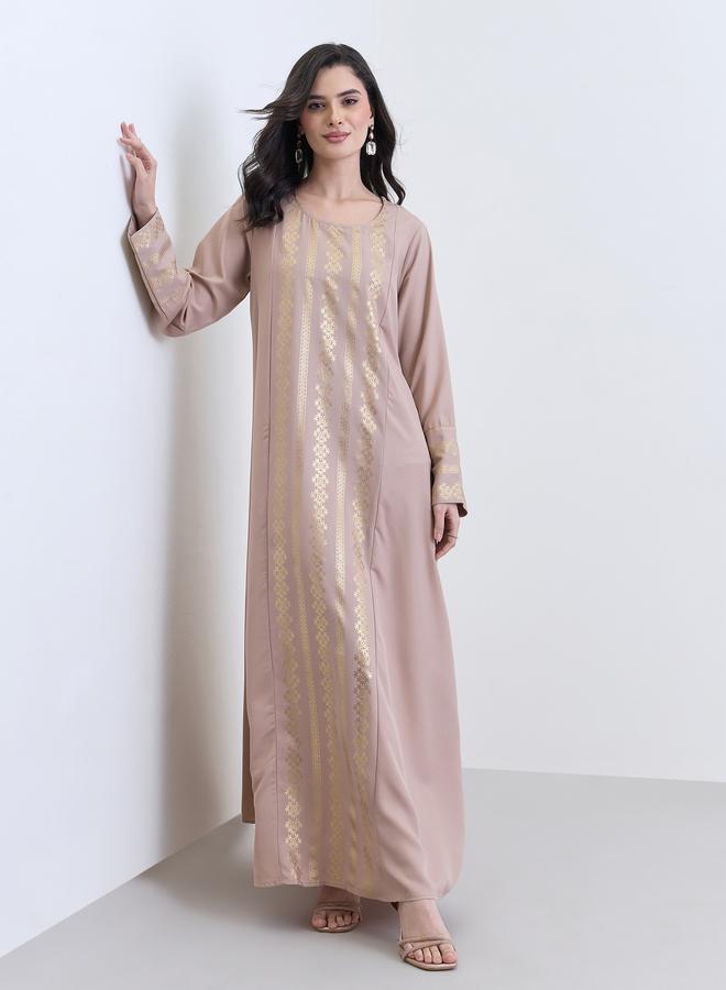 أميرة جلابية بطبعة ذهبية - Image 5
